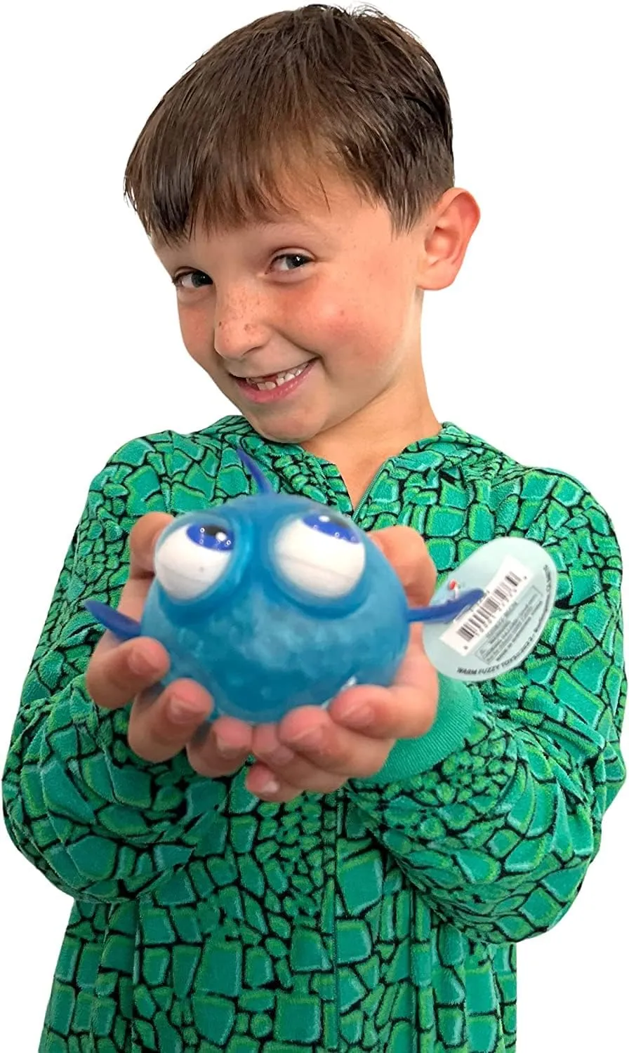Great for Party Favor$ Prize Box$ PTA Carnival or School Fundraisers WARM FUZZY Toys Full Case (12) Floating portrait worry qualitative Eye Animal Squishy Shark | Funny Sensory Fidget 