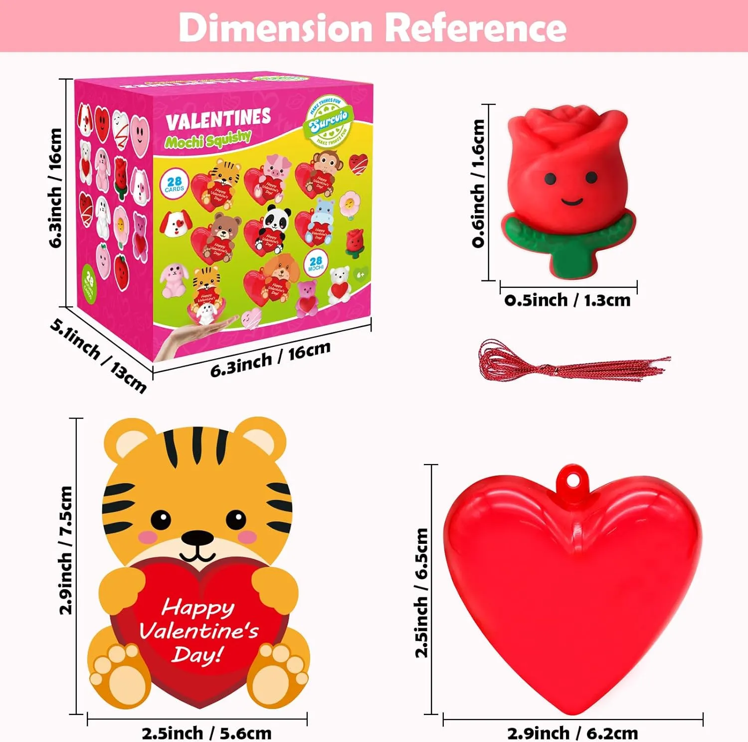 Greeting Cards and Mochi Squishies Filled Hearts Kawaii Squishies Stress Relief Fidget Toys Classroom Exchange Party Favors Prizes Gifts 28 Pack Valentine Mochi Squishies climatically wax fifteen Gifts for Kids$ 