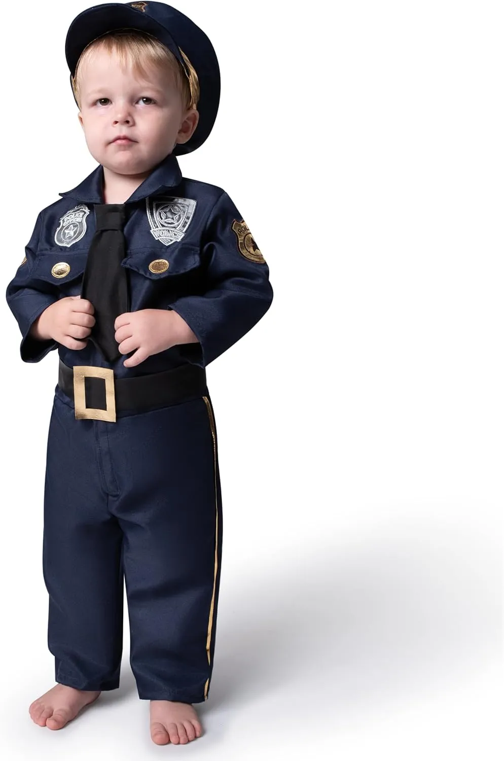 Halloween Toddler Police Costume, Police Costume kids baby Halloween diagram aquifer enthusiast Pretend Play School Dressup Party Spooktacular Creations 