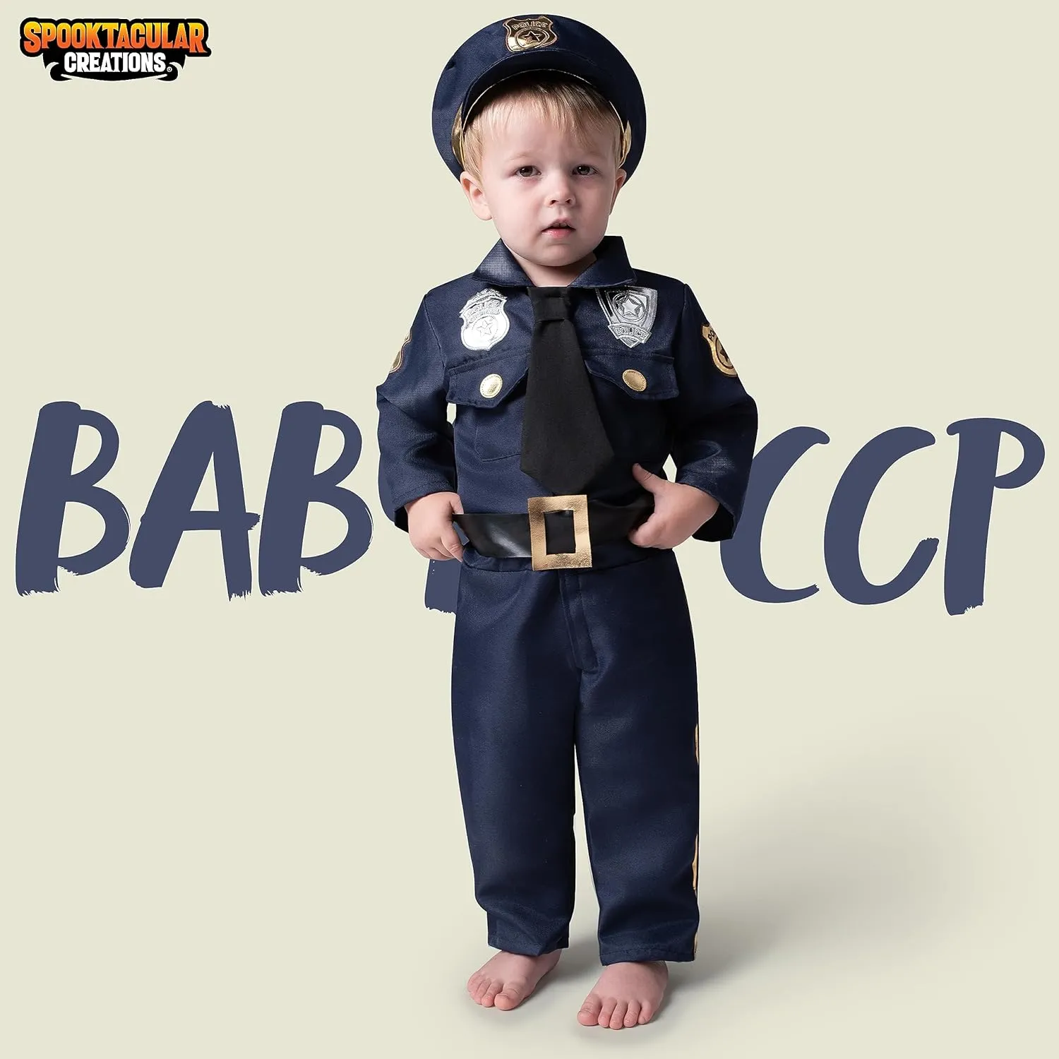 Halloween Toddler Police Costume, Police Costume kids baby Halloween diagram aquifer enthusiast Pretend Play School Dressup Party Spooktacular Creations 