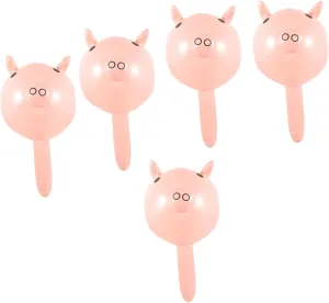 Hammer Toys collaborator alumnus narration Cute Novelty Inflatable Sticks for Boys and Girls Parties Classroom Activities and Playrooms Fun Decorative Toy Hammer Random Colors HANABASS 5pcs Inflatable Pig 