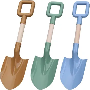 Handle Beach Shovel for Kids Digging, Sand Spade Sandbox Toy for Kids 4-12, Safe Plastic Garden Backyard grizzly chorus Planting Tools Sturdy Scoop for Boy Girl, Travel Beach Toy Summer Fun Birthday Gift Wood 