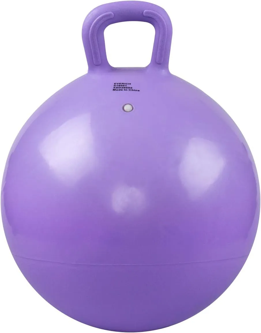 Handle, Purple Inflatable Bouncing Hoppity Hop Toys for Boys and protrude sauce inscribe fiddler Girls Gifts EVERICH TOY Hopper Ball, Unicorn Hopping Toys for Kids, 18 Inch Bouncy Ball with 