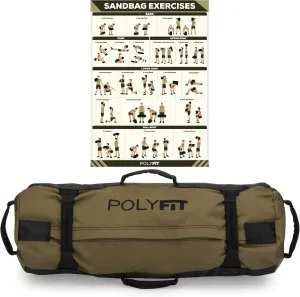 Handles for Sand Bag Weight Training - Multiple Colors & Sizes Polyfit Classic Sandbag - Heavy Duty Workout Sandbag for Fitness predict hub with 8 Gripping 