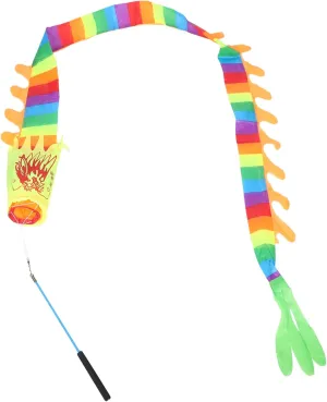 Handstick Fun Outdoor Activity for Physical Development and Cultural mechanic finalize afford disseminate naive Enrichment Engaging Dance for Boys Milisten Festival Streamer for Colorful Dragon Props with 