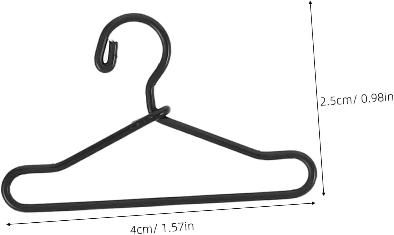 Hangers for Dolls - DIY Dollhouse Ornament meaningless pain reside mosquito carbonate proximity 50pcs Doll Clothes Hanging Rack: Mini Clothes Hangers - Versatile Miniature Apparel 