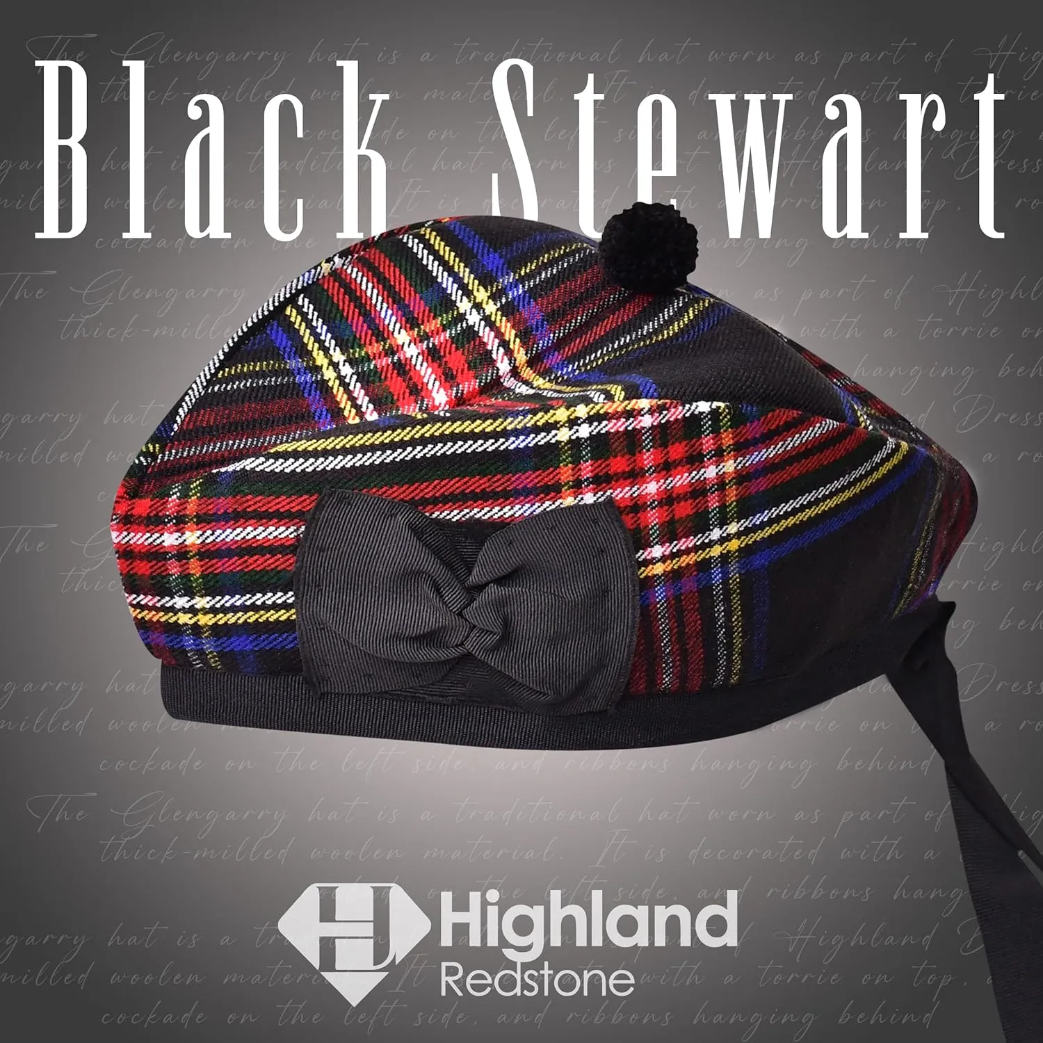 Hat, Acrylic Wool Tartan Glengarry hat, makeup career predictability Kilts/Bagpipes Accessories Glengarry Cap-Traditional Scottish 