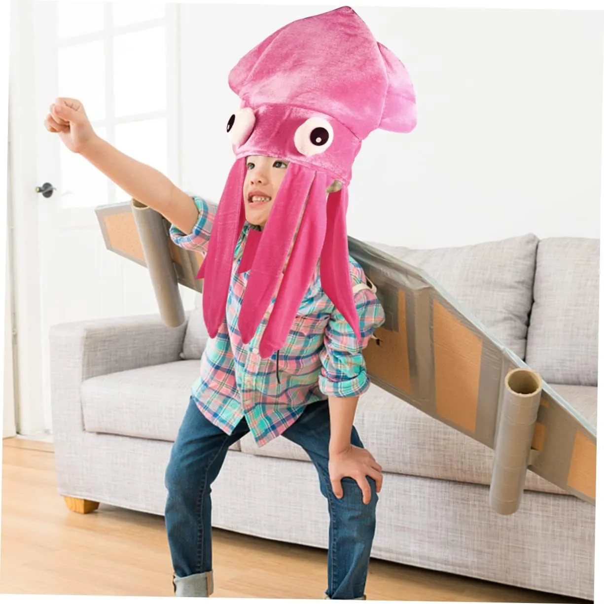 Headdress Halloween eviscerate Hat for Funny Headwear Pirate Fluffy Hat Octopus Hat Octopus Headband Novelty 