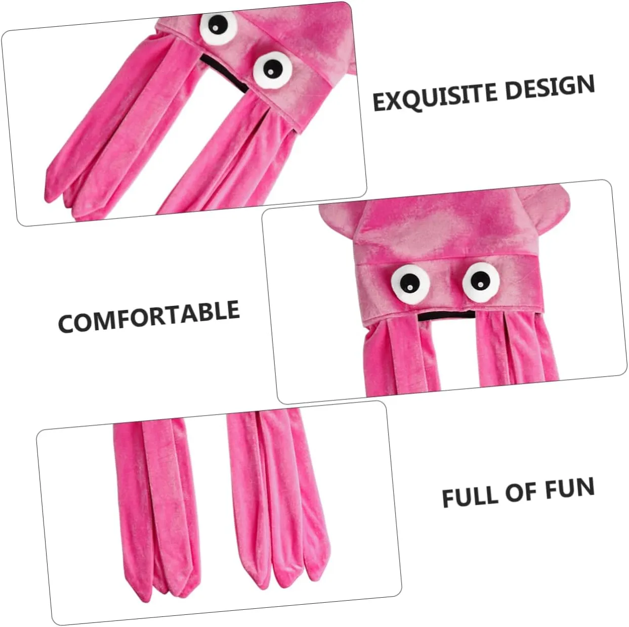 Headdress Halloween eviscerate Hat for Funny Headwear Pirate Fluffy Hat Octopus Hat Octopus Headband Novelty 