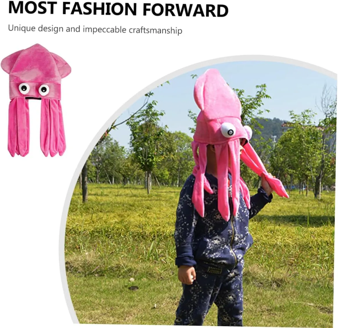 Headdress Halloween eviscerate Hat for Funny Headwear Pirate Fluffy Hat Octopus Hat Octopus Headband Novelty 