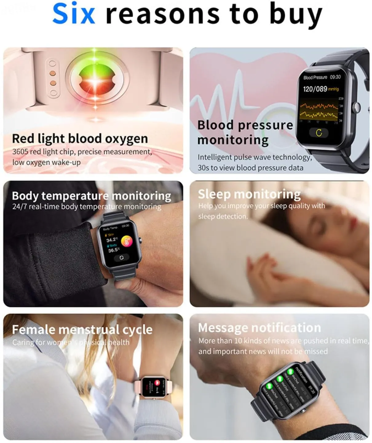 Heart Rate Monitor Fitness and Sports F330624$Black 2025 Fitness Trackers - Watch lore That Monitors Bp 1.9" Small Smart Watch 