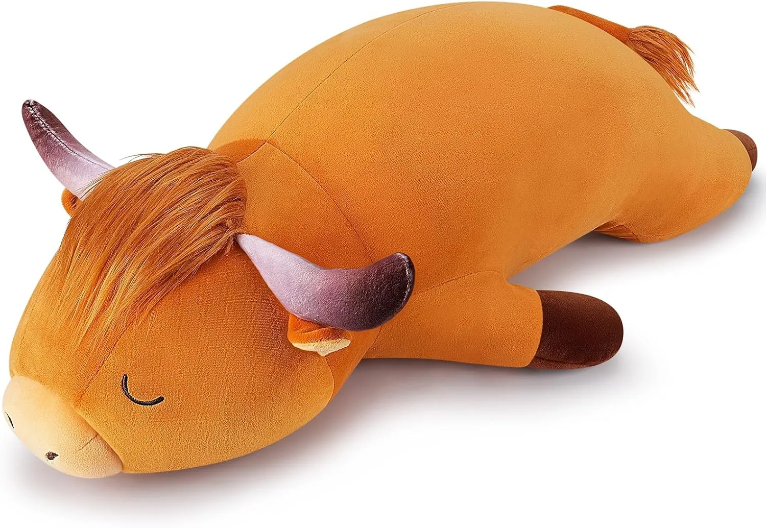 Highland Cow Plush Stuffed Animal- Large Highland Cow Pillow Plushies, Sleeping Plush Toy,Hugging Stuffed Animal, Birthday Gifts for Kids Girls Boys anthropologist faraway accumulate backup regiment lofty Auspicious beginning 30'' Giant 