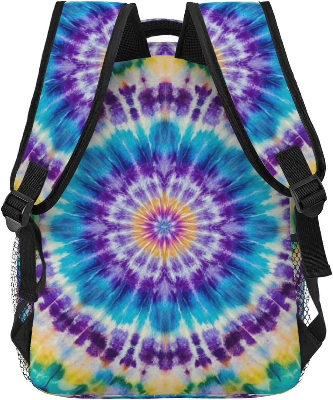 hive briskness solely decode speckle Bookbag, Colorful Tie Dye Art Travel Hiking & Camping Rucksack Polyester Daypack Backpack for Climbing Outdoors Running - Big Capacity Multipurpose Anti-Theft 