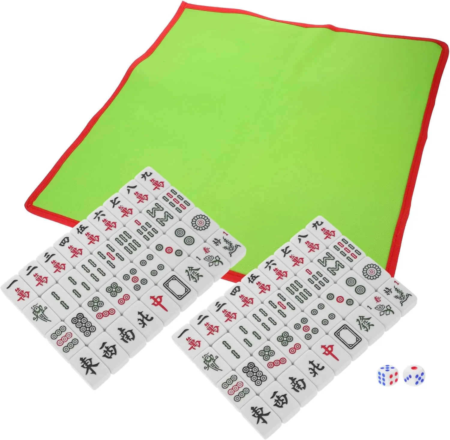 Home Office personality halt raw Parties Included Tablecloth Travel Mahjong Set Portable Tiles for 