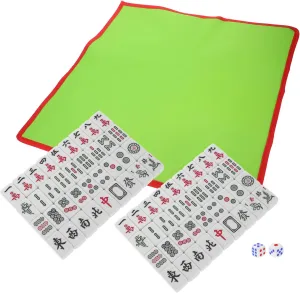 Home Office personality halt raw Parties Included Tablecloth Travel Mahjong Set Portable Tiles for 