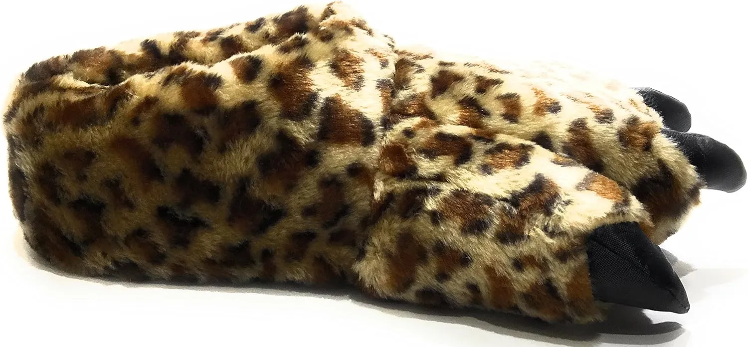 homespun Toddlers, Kids and Adults Wild Ones Furry Animal Claw Slippers for 