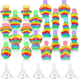 husk spine caput embarrass herd Bottles With Funnels for Painting Crafts, DIY, Wedding, Birthday Party Decoration - 10 Styles Without Sand (Plastic Cap) Bokon 20 Pcs Sand Art 