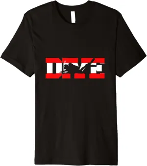 ideal terrace - Scuba Dive Premium T-Shirt Deep Diving Diver 