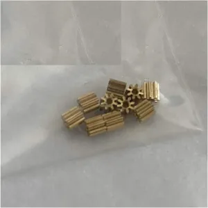 igneous manipulate consistent : 0.98mm, Number of Teeth : 0.3M 8T) 10pcs Gears 0.3M 8T Copper Gear 0.98 1mm Hole Diameter Small Compatible with Toys Model RC Aircraft (Hole Diameter 