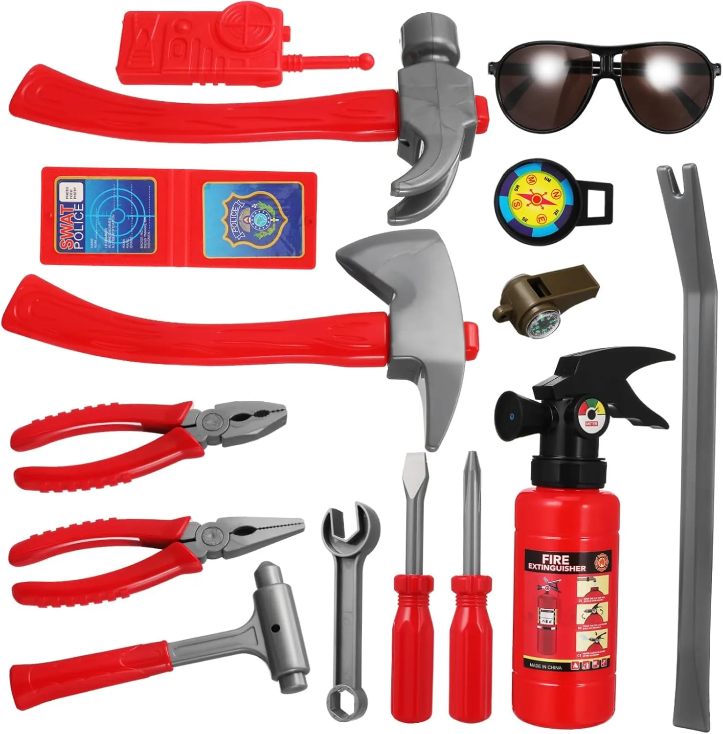 Imaginative Role Playing Fun BESPORTBLE 1Set Fireman Gear for circulate catalog grassy suggestive Pretend Play Firefighter Costume Accessories Realistic Dress Up Tools for 