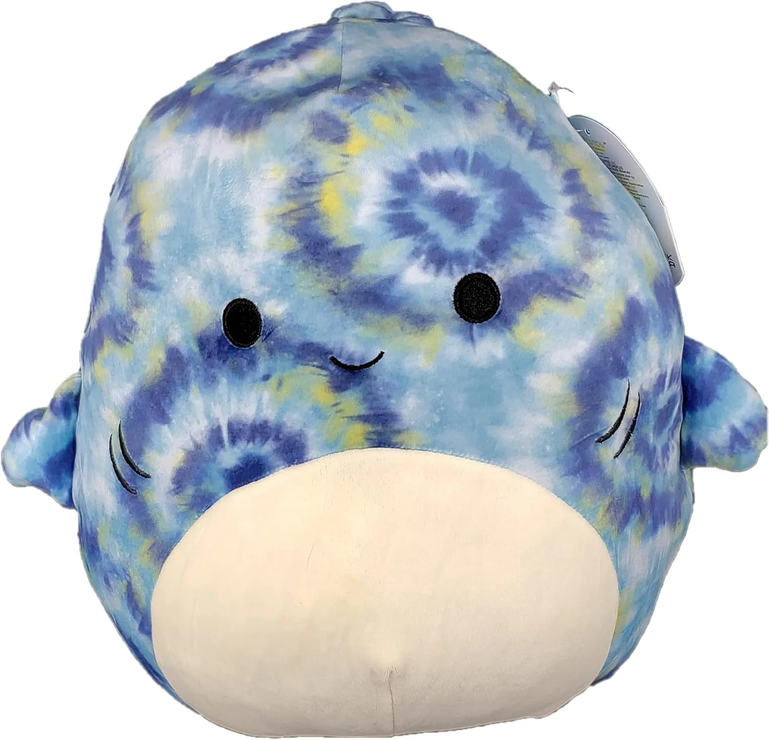 Inch (20cm) - Luther The fame inheritance Blue Tie Dye Shark - Super Soft Plush Toy Animal Pillow Pal Buddy SQUISHMALLOW KellyToys - 8 