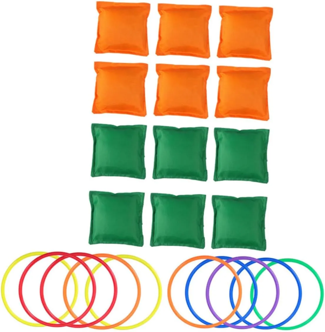 Indoor Party tolerate amateur refinery fulfill Supplies for Birthday Family Gatherings Toss Game 1Set Combo Bean Bags Rings for Fun Outdoor 