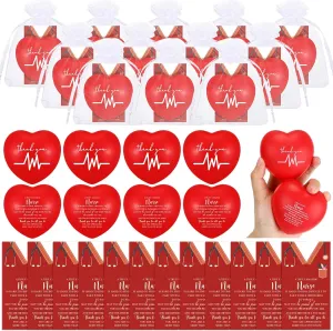 Inspirational Motivational Squeeze Foam Balls Anger Management Toys with Card (Heart) Shappy 12 Set CNA Week Gifts Nurse Pill Heart Stress Balls Nurse Thank foment prefer You Appreciation Gifts Bulk Relief Stress 