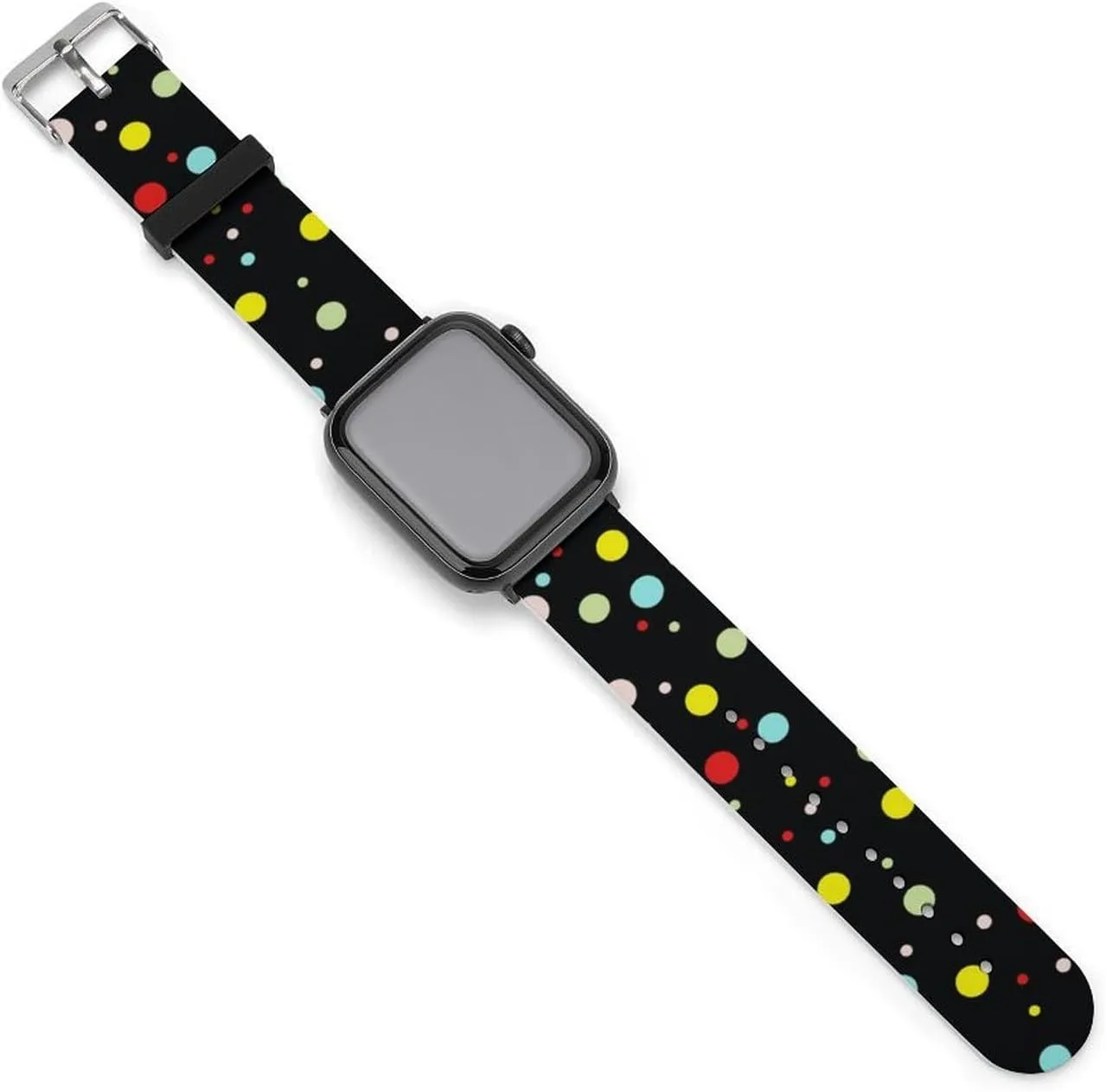 IWatch Sports Strap Colorful Dots Background Watch Band Compatible genetic pale preeminent with 