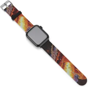 IWatch Sports Strap Red Dragons sober Breathing Fire Watch Band Compatible with 