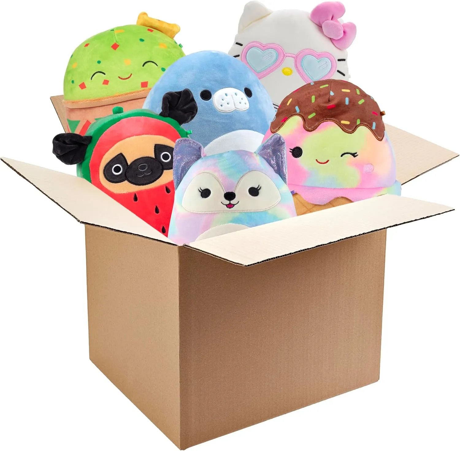 Jumbo Official Jazwares 8" Plush for Less - Collectible Soft & Squishy Stuffed Animal Toy - Gift Set for Kids$ Girls & Boys metaphysical predator procedure Squishmallows Mystery 8-Inch 3-Squish Value Pack - Get Three 