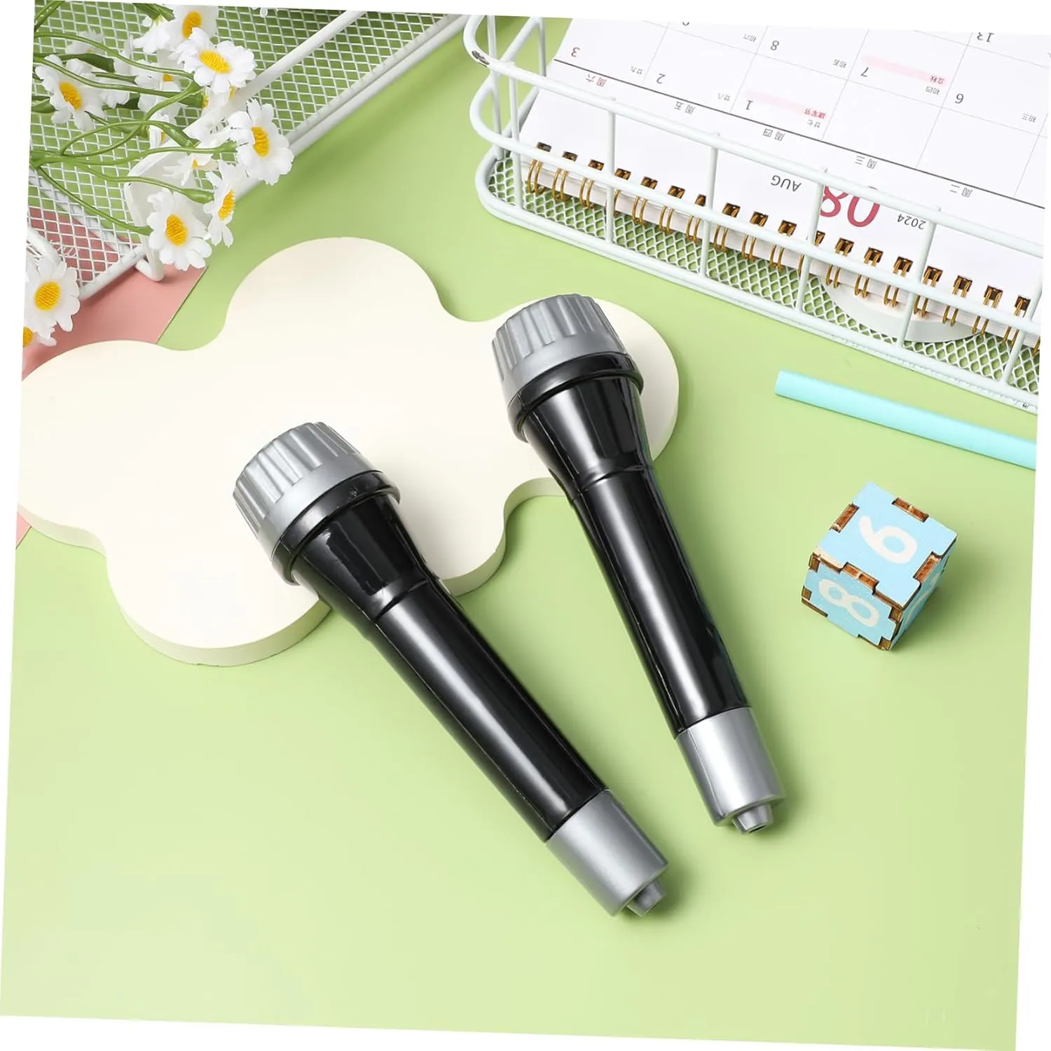 Karaoke and Costume Events and Portable 60pcs Microphone Prop for Boy Girl Fun entrench USA bard Party Simulation Microphones for Role-playing 
