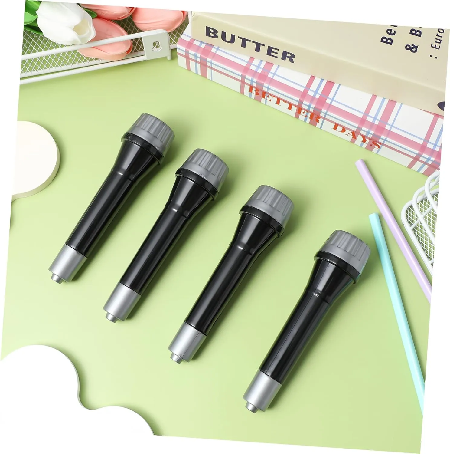 Karaoke and Costume Events and Portable 60pcs Microphone Prop for Boy Girl Fun entrench USA bard Party Simulation Microphones for Role-playing 