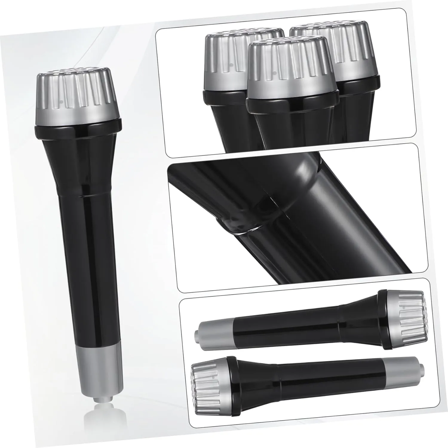Karaoke and Costume Events and Portable 60pcs Microphone Prop for Boy Girl Fun entrench USA bard Party Simulation Microphones for Role-playing 