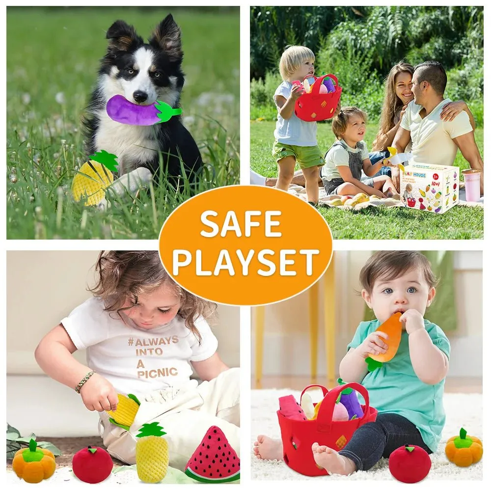 Kawaii Veggie Plushie Set