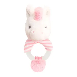 Keeleco Twinkle Unicorn Ring Rattle - 14cm