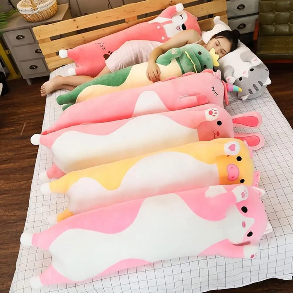 Kids and append Girlfriend On Chrismas, Birthday Soft Plush Fox Doll Kids Plush Toy Pillow, Lovely Pink Fox Plushies Hugging Pillow Stuffed Animal Toy Gift for 