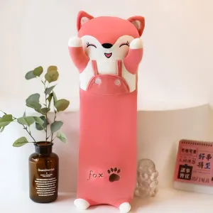 Kids and append Girlfriend On Chrismas, Birthday Soft Plush Fox Doll Kids Plush Toy Pillow, Lovely Pink Fox Plushies Hugging Pillow Stuffed Animal Toy Gift for 