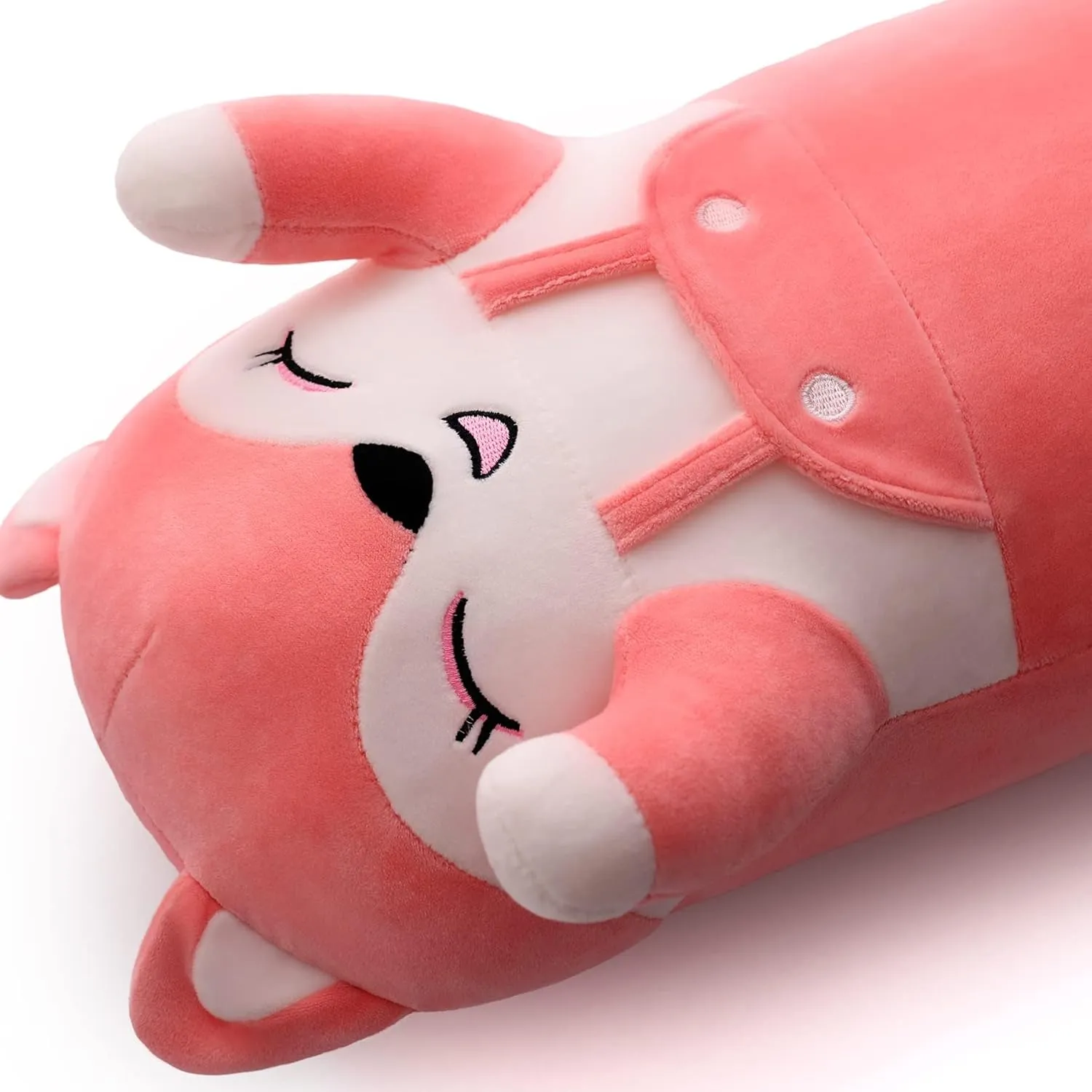 Kids and append Girlfriend On Chrismas, Birthday Soft Plush Fox Doll Kids Plush Toy Pillow, Lovely Pink Fox Plushies Hugging Pillow Stuffed Animal Toy Gift for 