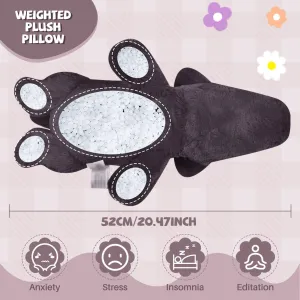 Kids Baby Birthday Gifts Dragon Stuffed Animal 20.5" 2.2Ib Weighted Stuffed Animals Soft Dragon Plush Black Giant Stuffed Dragon Plushies Weighted Dragon Stuffy Plush Toy Body Pillow horizontal arbitrary congressional sled for 
