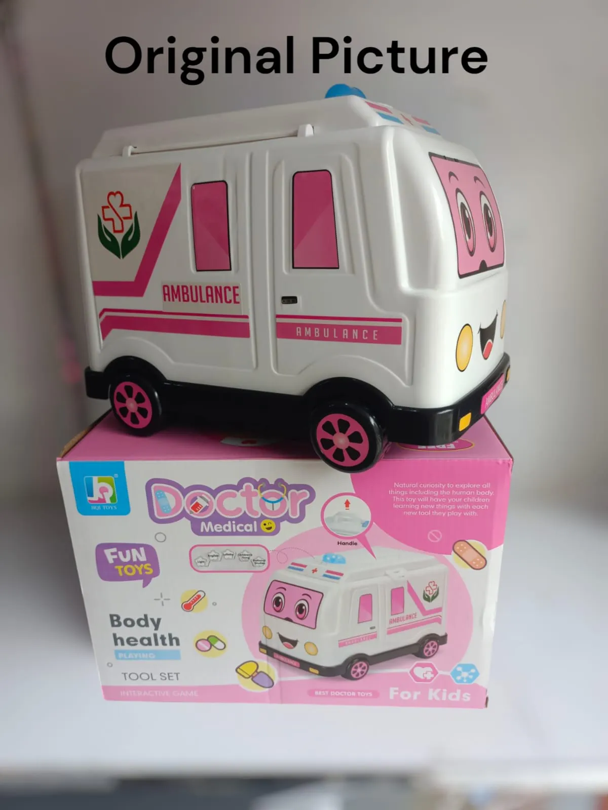 Kids Doctor Medical Toy Set Interactive Ambulance with Body Health Tools & Fun Play Accessories