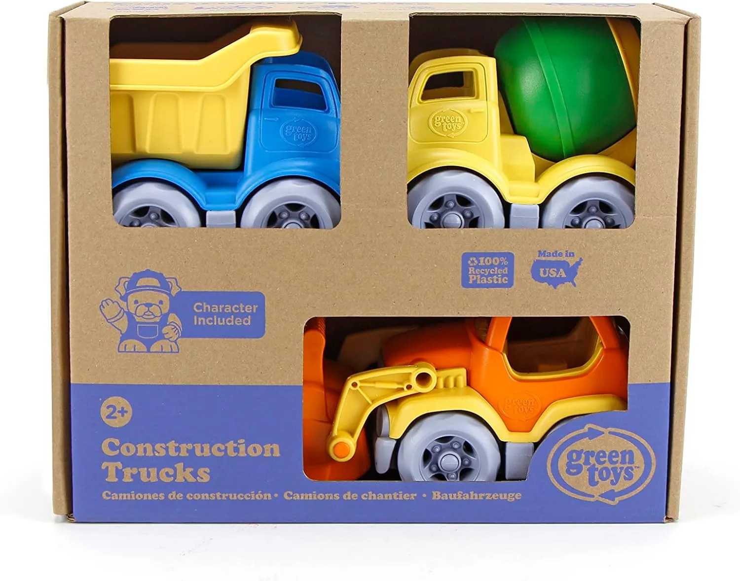 Kids' Eco-Friendly Construction Trucks - CB