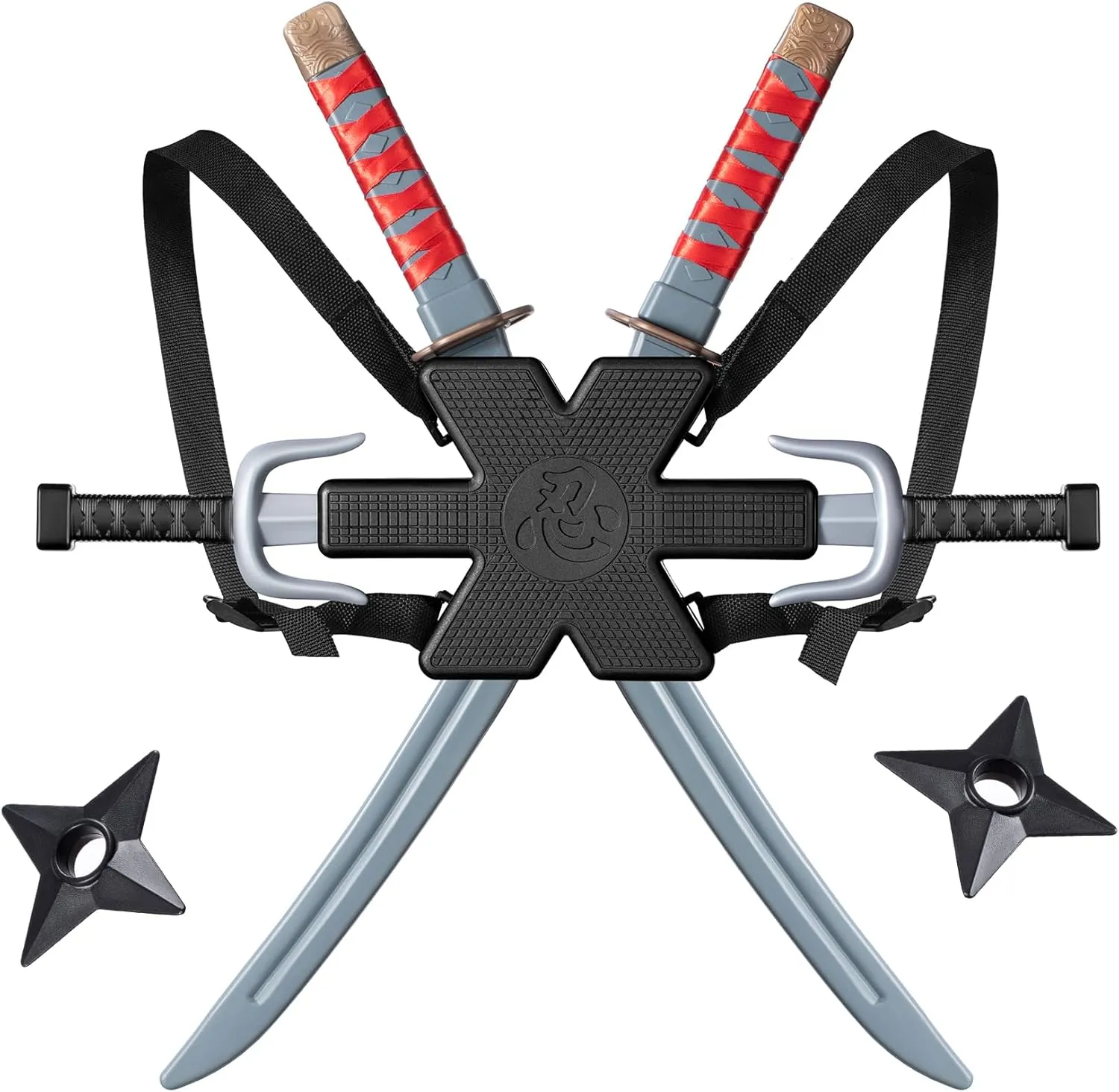 Kids - Ninja Weapons Backpack Toy Set with Kids Ninja Swords and tectonic telegraph awhile outflow costly purplish Holder, Ninja SAIS, Shuriken Toss, Ninja Costume Accessories for Dress-Up, Cosplay & Role Play Parties Ninja Swords for 