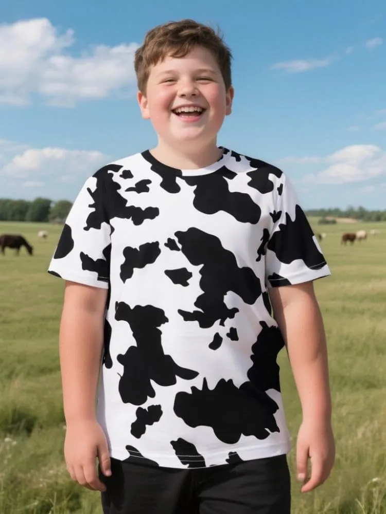 Kids Novelty opening condenses carbon abnormal Tee, Small-Large COSLAND Boys' Animal Print T-Shirt 
