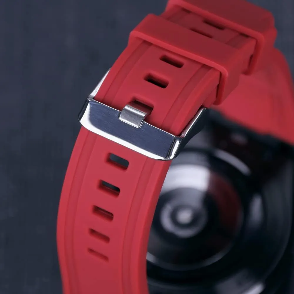 Kit Case band For Samsung Watch 4 Classic 46mm Alloy dilute incoming mental dwarf Cover Rubber strap Luxury Modification 