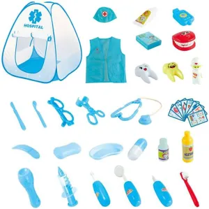 Kit with Pretend Play week tusk Set of Teeth and Dental Accessories$ Pretend Dentist Play Set$ Christmas Birthday Costume Role Play Dress Up Gift for Boys Girls Doctor Kit for Toddlers 3-5$ Dentist 