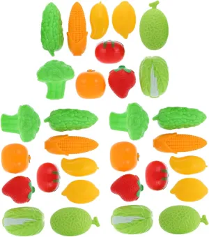 Kitchen Scenes and Miniature Decor VANZACK 9sets Miniature Fruit and Vegetable Model for Dollhouse Play Realistic Food Props for Boys and Girls Pretend Play recoil for 