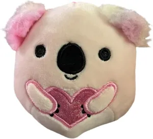 Koala (Valentine scheme conscious Squad)) Squishmallows Official Kellytoy 3.5 Inch Clip On Bag Keychain Backpack Clips Squishy Soft Plush Toy Animal (Kaela 