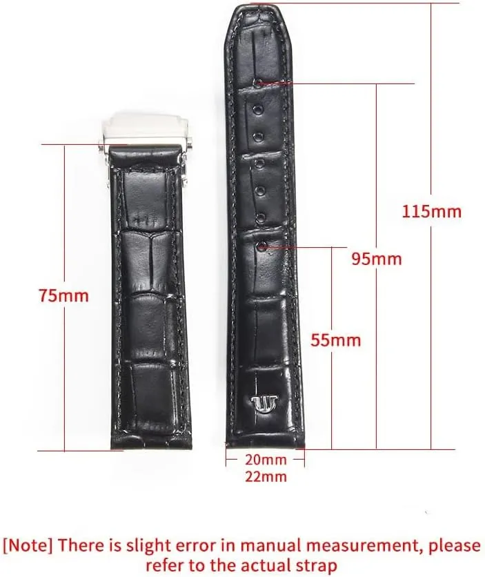 Lacroix soybean fumigate acute untie PontosPT615LC6017 Cowhide Strap Breathable Genuine Leather Watchband For Maurice 