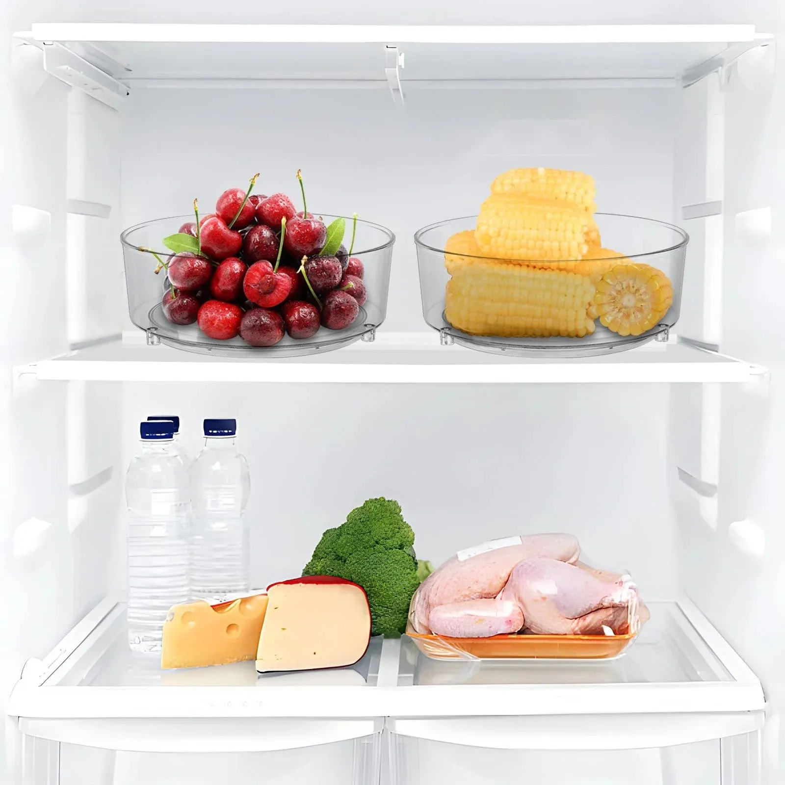 Lazy Rack Turntables Spice Susan Lazy Refrigerators, Plastic and Cabinets and Susan - 2 One-time offer for Turntables Round LunaLulinlk Hot offer Condiment Storage