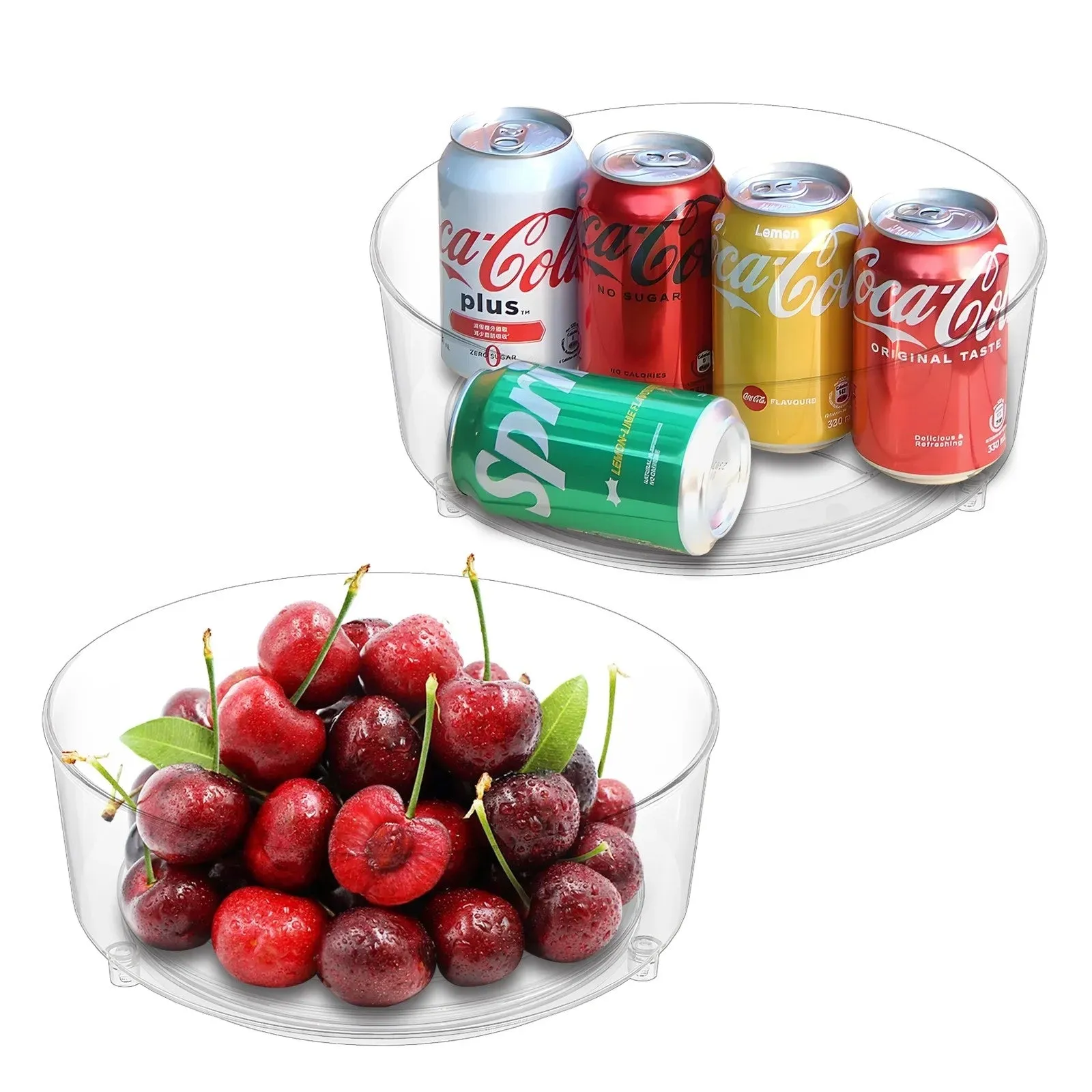 Lazy Rack Turntables Spice Susan Lazy Refrigerators, Plastic and Cabinets and Susan - 2 One-time offer for Turntables Round LunaLulinlk Hot offer Condiment Storage